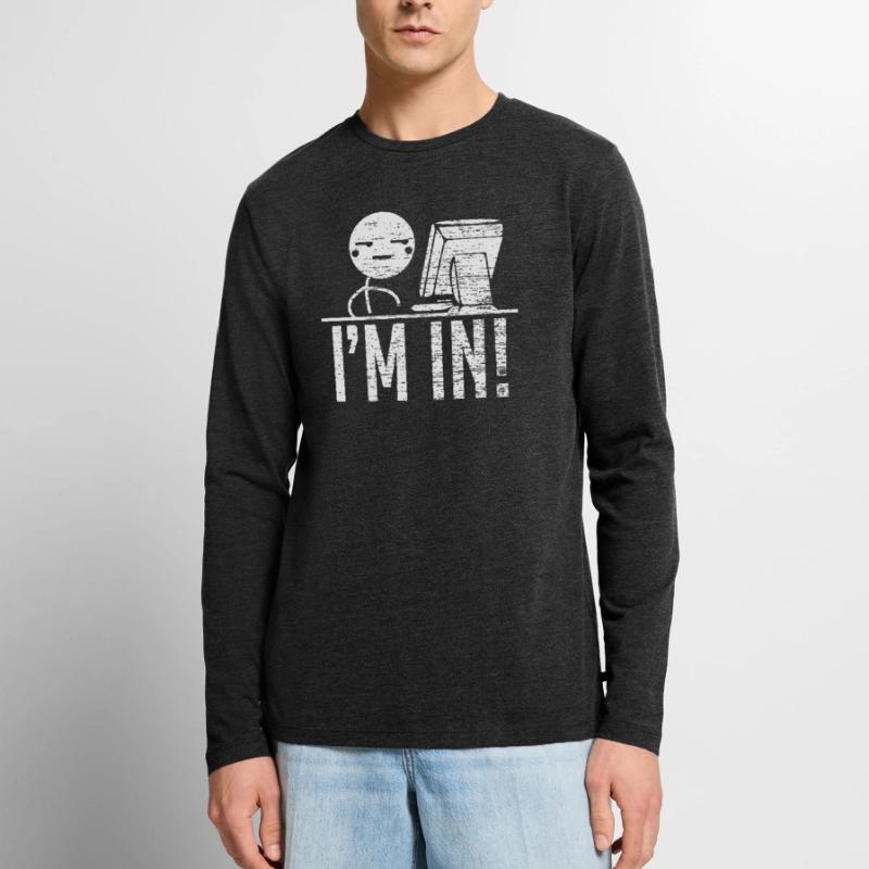 Hacking Hacking Program Coding Men's Premium Organic Long Sleeve Shirt