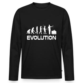 Aquarium - Men's Premium Organic Long Sleeve Shirt - black - Front - Nico (187cm)