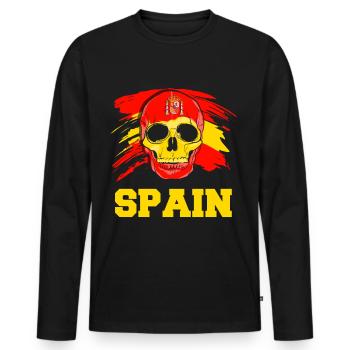 Spain Tshirt Andalusia Spain Matador Gift - Men's Premium Organic Long Sleeve Shirt - black - Front - Nico (187cm)