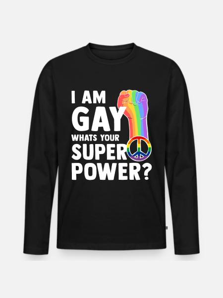 LGBT - T-shirt manches longues Premium bio Homme - noir