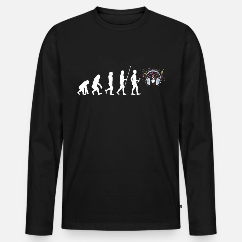 K-Pop - Männer Premium Bio Langarmshirt - Schwarz
