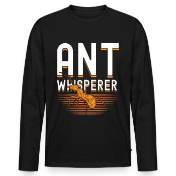 Fourmi Insecte Cadeau Nature Vermine Bug Fourmi - T-shirt manches longues Premium bio Homme - noir - Devant - Nico (187cm)