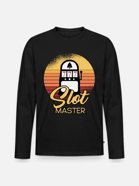 Slot Machine Master - Men's Premium Organic Long Sleeve Shirt - black