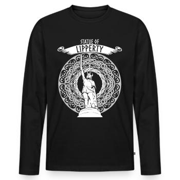 Hermannsdenkmal Statue of Lipperty Lippe - Männer Premium Bio Langarmshirt - Schwarz - Vorne - Nico (187cm)