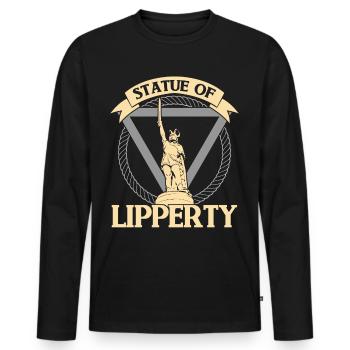 Hermannsdenkmal Statue of Lipperty - Männer Premium Bio Langarmshirt - Schwarz - Vorne - Nico (187cm)
