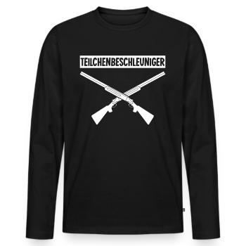 Schützenkönig Schießsport Schützenverein - Männer Premium Bio Langarmshirt - Schwarz - Vorne - Nico (187cm)