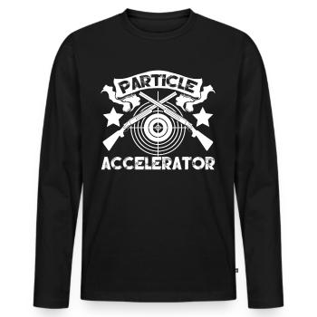Schützenverein Gewehr Witz Sportschütze - Men's Premium Organic Long Sleeve Shirt - black - Front - Nico (187cm)
