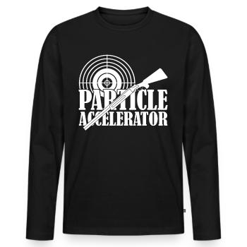 Schützenverein Witz Gewehr Sportschütze - Men's Premium Organic Long Sleeve Shirt - black - Front - Nico (187cm)
