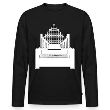 Eight-armed a Reinorgeln Saufen organ - Men's Premium Organic Long Sleeve Shirt - black - Front - Nico (187cm)