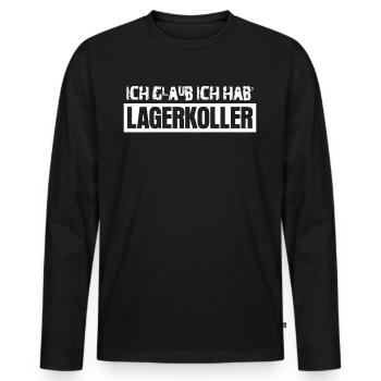 Lagerist Lagerkoller Lagerlogistiker - Männer Premium Bio Langarmshirt - Schwarz - Vorne - Nico (187cm)