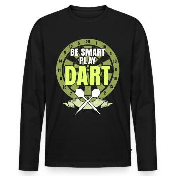 Darts Play Dart Darts Darts Darts Player - Men's Premium Organic Long Sleeve Shirt - black - Front - Nico (187cm)