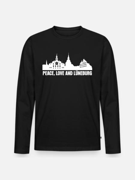 Lüneburg Lüneburger - Men's Premium Organic Long Sleeve Shirt - black
