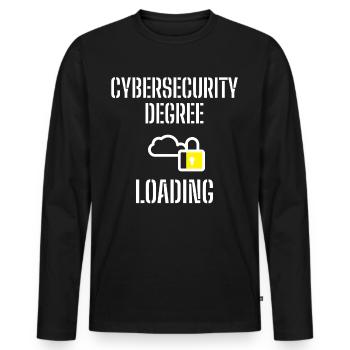 Cybersecurity - IT-Sicherheit Informatiker - Männer Premium Bio Langarmshirt - Schwarz - Vorne - Nico (187cm)