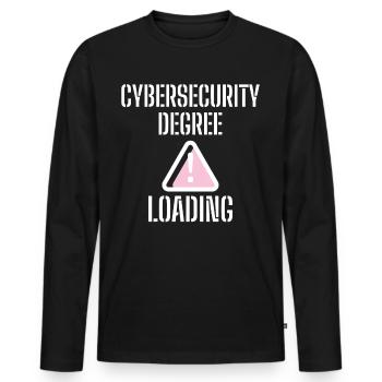 Cybersecurity - IT-Sicherheit Informatiker - Männer Premium Bio Langarmshirt - Schwarz - Vorne - Nico (187cm)