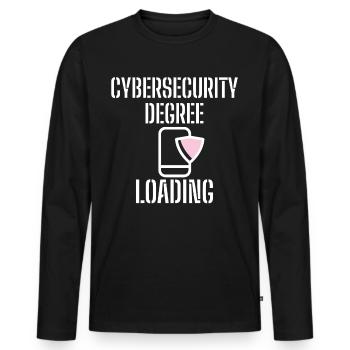 Cybersecurity - IT-Sicherheit Informatiker - Männer Premium Bio Langarmshirt - Schwarz - Vorne - Nico (187cm)