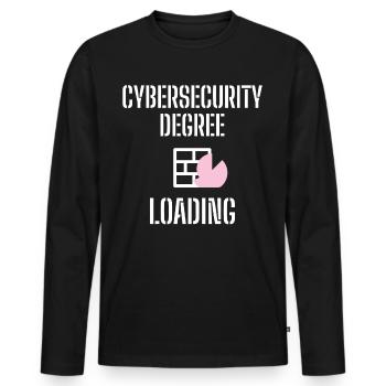 Cybersecurity - IT-Sicherheit Informatiker - Männer Premium Bio Langarmshirt - Schwarz - Vorne - Nico (187cm)