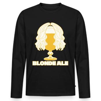 Bier Ale Bierbrauer Biertrinker - Männer Premium Bio Langarmshirt - Schwarz - Vorne - Nico (187cm)