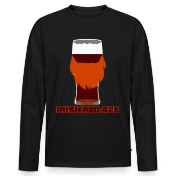 Beer Braumeister Bierbrauer - Men's Premium Organic Long Sleeve Shirt - black - Front - Nico (187cm)