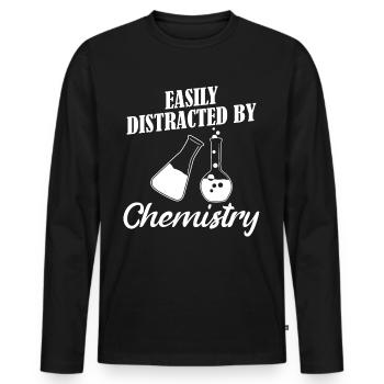 Chemist Chemical laboratory assistant Chemical technician Chemistry - Men's Premium Organic Long Sleeve Shirt - black - Front - Nico (187cm)