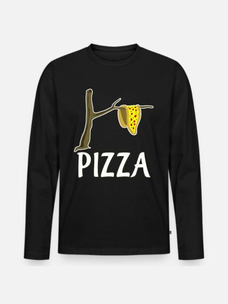 Pizza Restaurant Pizza Maker Pizzaria - Men's Premium Organic Long Sleeve Shirt - black