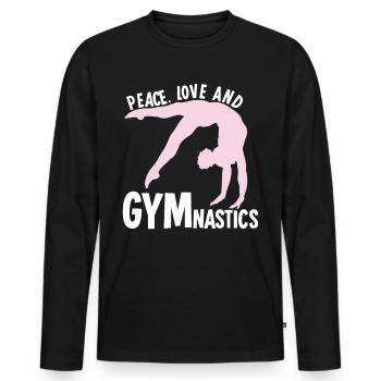 Gymnastics Gymnastics RSG Gymnast Gymnastics - Men's Premium Organic Long Sleeve Shirt - black - Front - Nico (187cm)