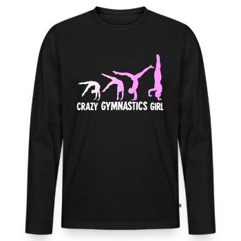 Gymnastics RSG Gymnast Gymnastics - Men's Premium Organic Long Sleeve Shirt - black - Front - Nico (187cm)