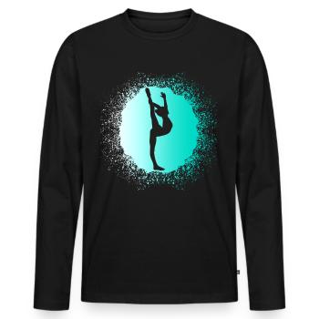 Gymnastics RSG Gymnastics Gymnast - Men's Premium Organic Long Sleeve Shirt - black - Front - Nico (187cm)
