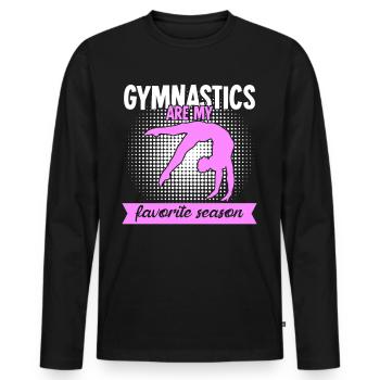 Gymnastics RSG Gymnast Gymnastics - Men's Premium Organic Long Sleeve Shirt - black - Front - Nico (187cm)