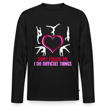 Gymnastics RSG Gymnastics Gymnastics Gymnast - Men's Premium Organic Long Sleeve Shirt - black - Front - Nico (187cm)