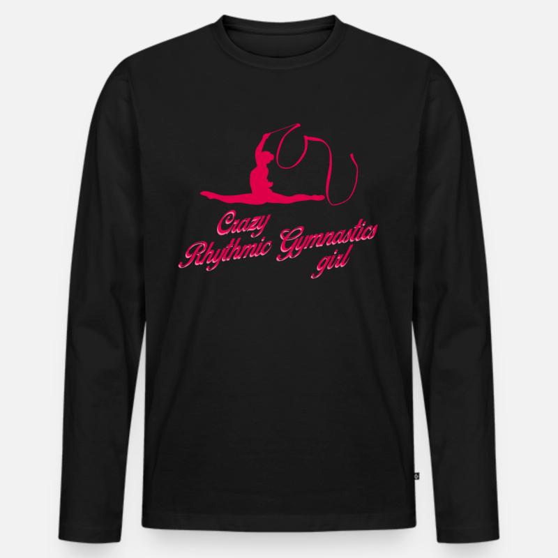 RSG Turnen Rhythmic Gymnastics - Männer Premium Bio Langarmshirt - Schwarz
