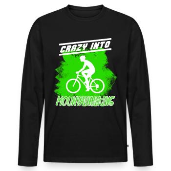 VTT VTT - T-shirt manches longues Premium bio Homme - noir - Devant - Nico (187cm)