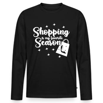 Shopping shoes buy high heels - Men's Premium Organic Long Sleeve Shirt - black - Front - Nico (187cm)