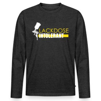 Painter Car Painter - Men's Premium Organic Long Sleeve Shirt - heather anthracite - Front - Nico (187cm)