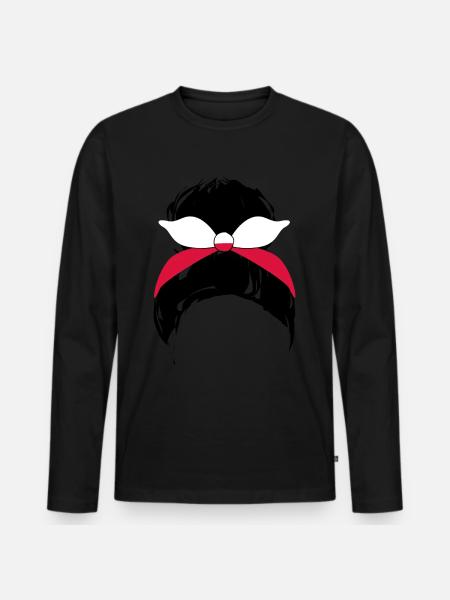 Poland Polish Flag Pole Polish - Men's Premium Organic Long Sleeve Shirt - black