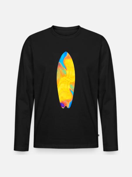 Surfeurs Surfeurs Surfeurs - T-shirt manches longues Premium bio Homme - noir