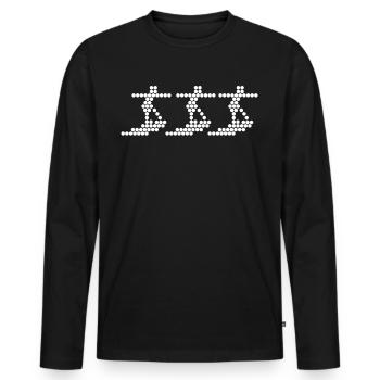 Surfer Planche de surf Surfing Wellenreiten - T-shirt manches longues Premium bio Homme - noir - Devant - Nico (187cm)