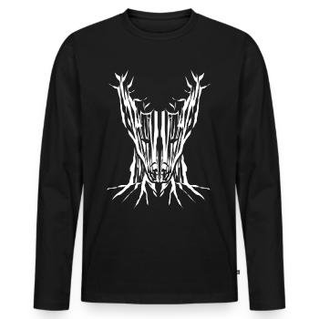 Shepherd Dogs White Shepherd Dog - Men's Premium Organic Long Sleeve Shirt - black - Front - Nico (187cm)