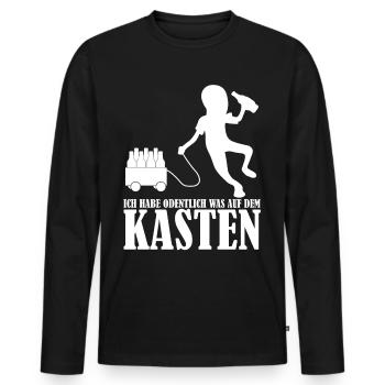 Bier Braumeister Bierbrauer Vatertag - Männer Premium Bio Langarmshirt - Schwarz - Vorne - Nico (187cm)