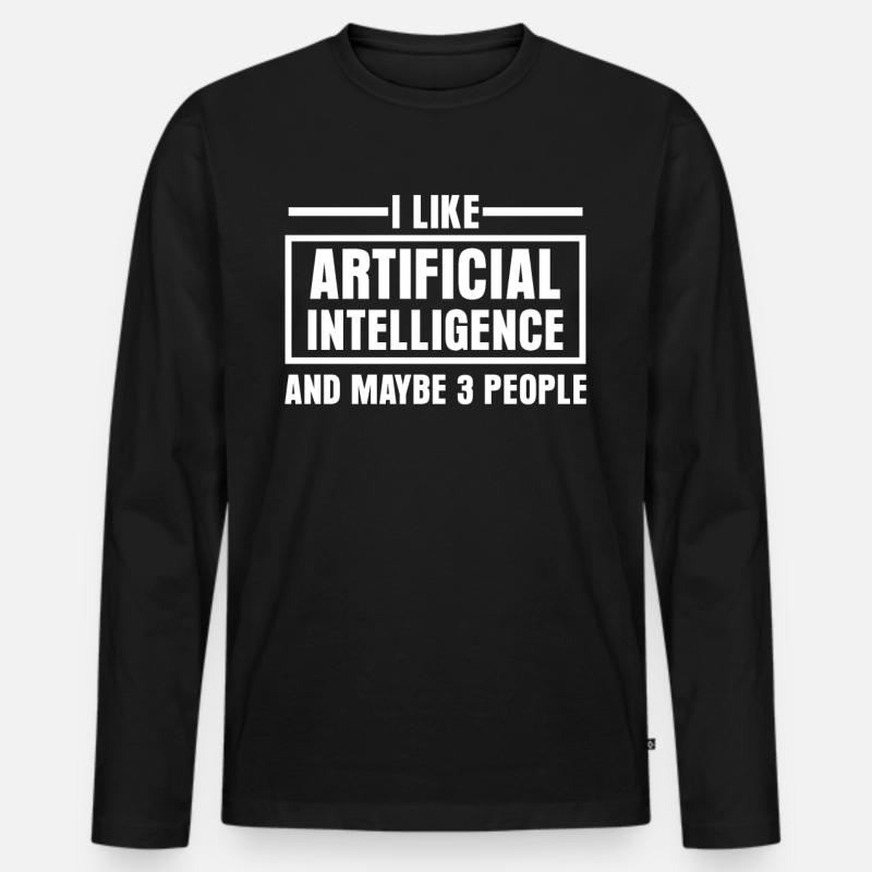 Artifical Intelligence Programmer - Männer Premium Bio Langarmshirt - Schwarz