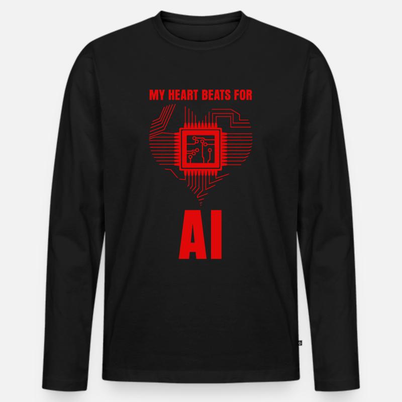 Artifical Intelligence Admin Programmer - Men's Premium Organic Long Sleeve Shirt - black