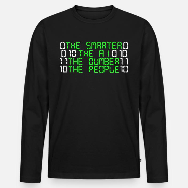 Admin Artifical Intelligence Programmer - Men's Premium Organic Long Sleeve Shirt - black