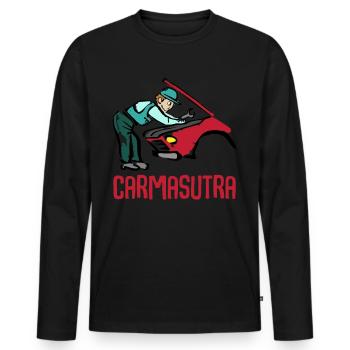 Tuner Mechanic Car Workshop Tuning - Men's Premium Organic Long Sleeve Shirt - black - Front - Nico (187cm)
