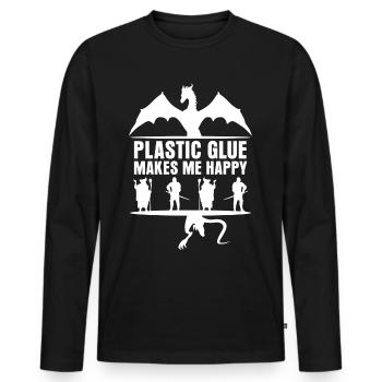 Modellbau Tabletop Modellbauer - T-shirt manches longues Premium bio Homme - noir - Devant - Nico (187cm)