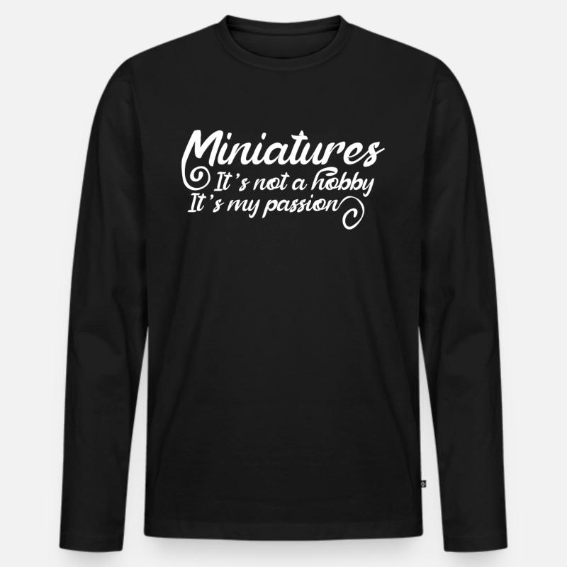 Model maker model making - Men's Premium Organic Long Sleeve Shirt - black