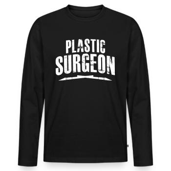 Modellbauer Messer Modellbau - T-shirt manches longues Premium bio Homme - noir - Devant - Nico (187cm)