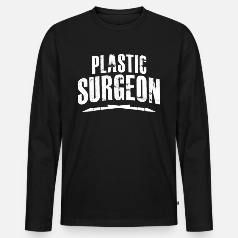Modellbauer Messer Modellbau - Männer Premium Bio Langarmshirt - Schwarz