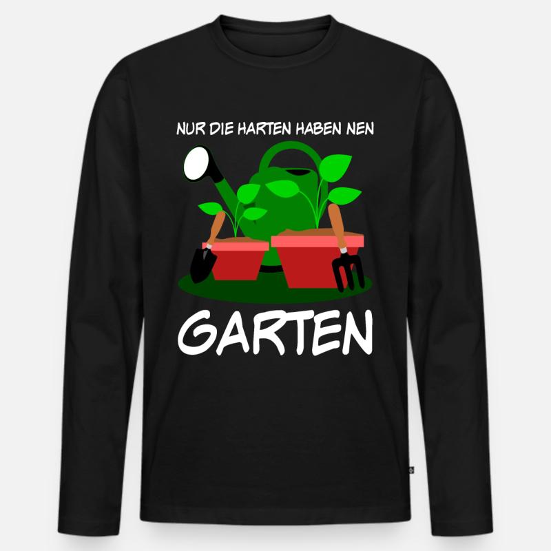 Garten Spruch Galabau Galabauer Gärtner - Männer Premium Bio Langarmshirt - Schwarz