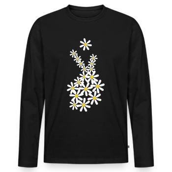 Daisy Kpop Korean Pop Music K-Pop - Men's Premium Organic Long Sleeve Shirt - black - Front - Nico (187cm)