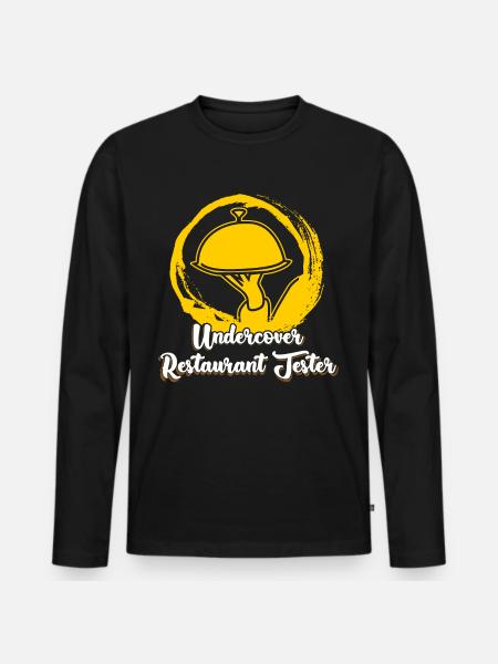 Restaurant tester - Men's Premium Organic Long Sleeve Shirt - black
