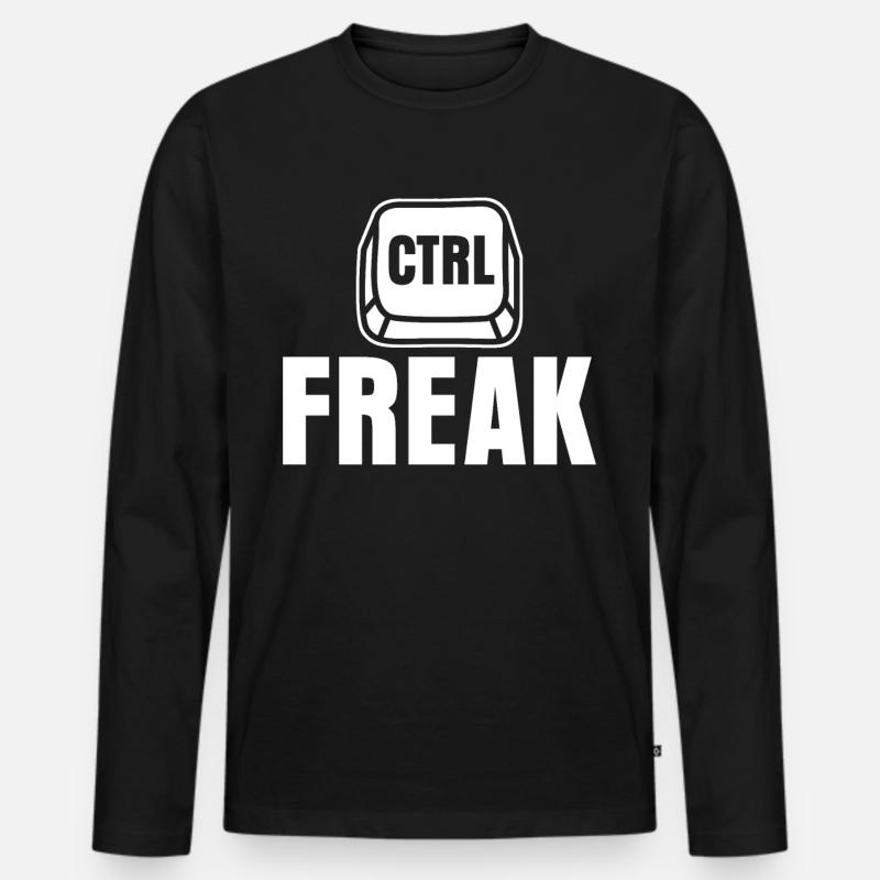 Computer Scientist Admin Programmer - Men's Premium Organic Long Sleeve Shirt - black
